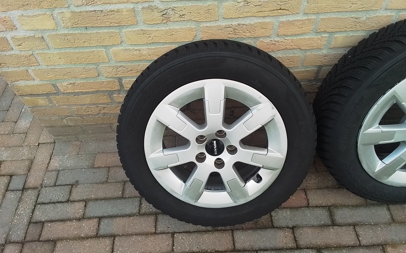 winterbanden op polo velg, Gebruikt, 15 inch, Banden en Velgen, Personenwagen