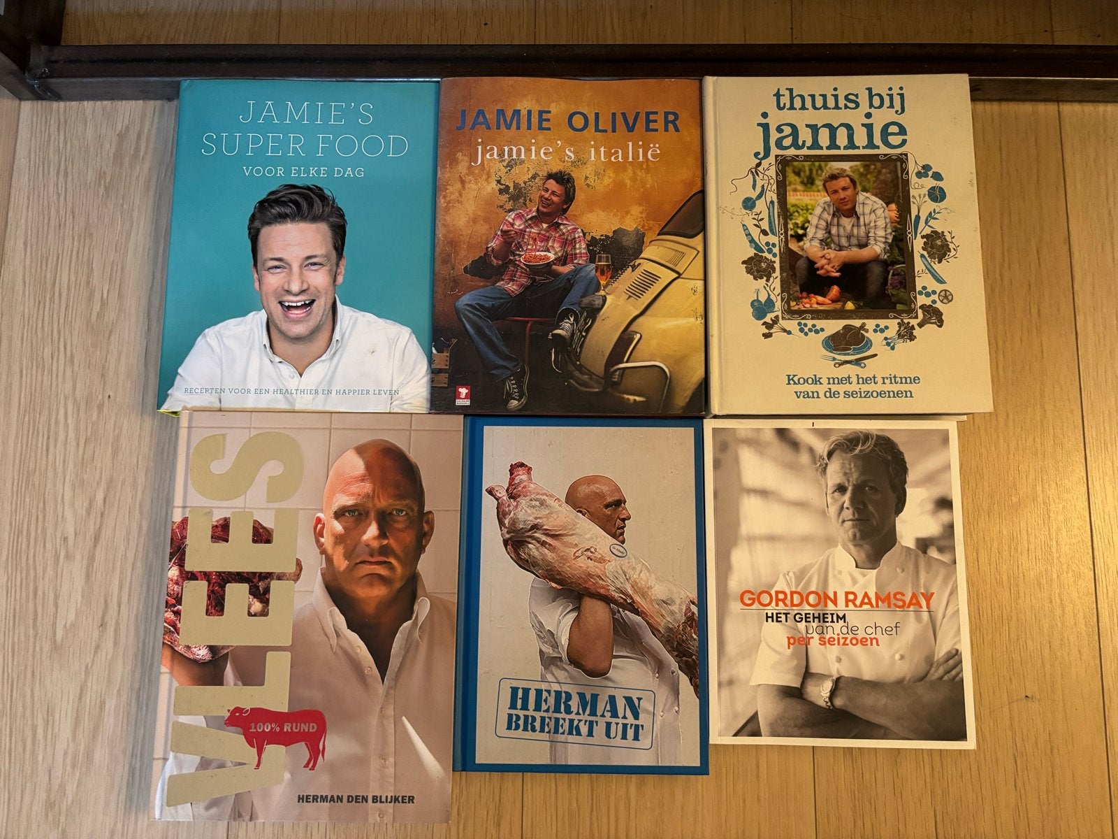 Kookboeken Jamie Oliver, Gordon Ramsay, Herman den Blijker, Boeken, Ophalen of Verzenden, Zo goed als nieuw, Europa, Gezond koken
