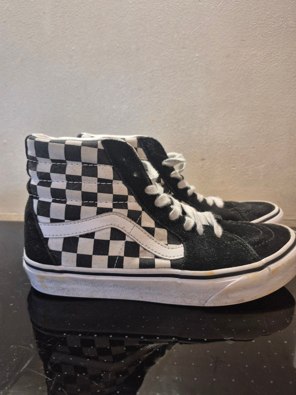 Hoge Vans sneakers - zwart/wit geblokt, Kleding | Dames, Zwart, Ophalen of Verzenden, Sneakers of Gympen, Gedragen