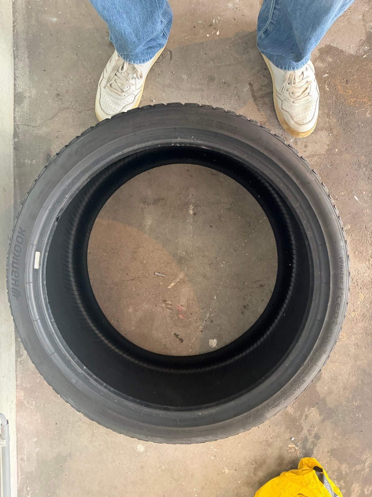 4 Hankook Winter i*cept evo3 winterbanden – 20 inch – F-Type, Ophalen, Gebruikt, 255 mm, Winterbanden