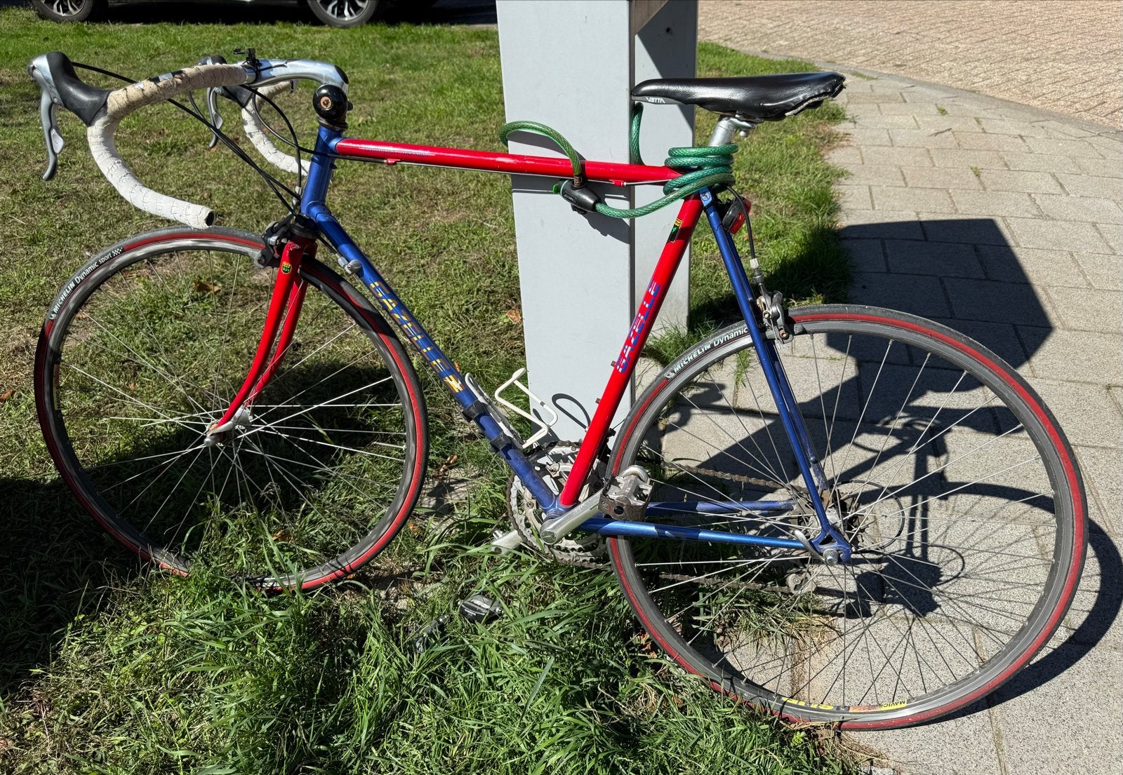 Gazelle racefiets - Blauw/Rood - Gebruikt, 28 inch, Gebruikt, Ophalen of Verzenden, Gazelle