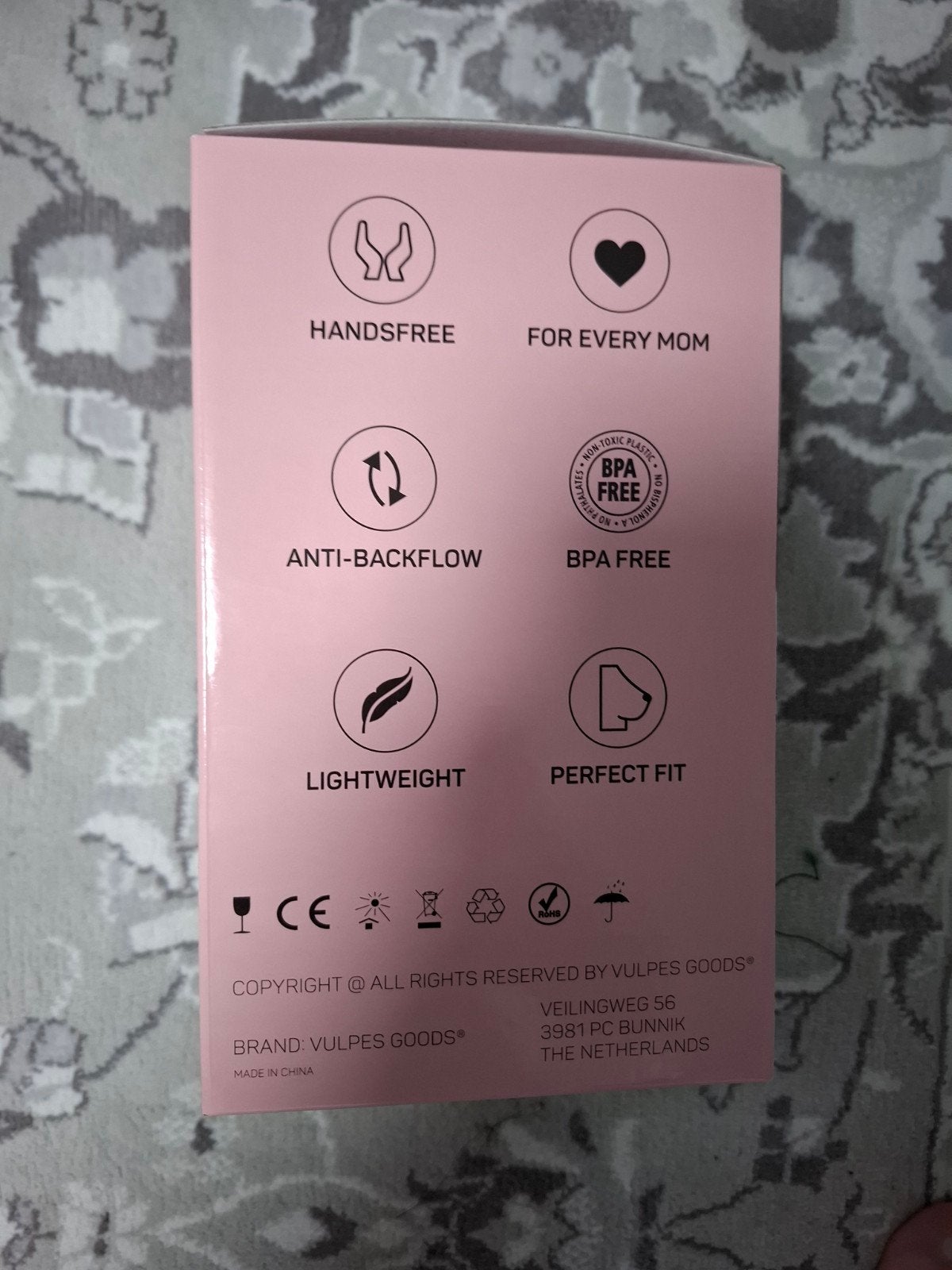 Vulpes Goods Elektrische Borstkolf - Handsfree & BPA-vrij, Nieuw, Ophalen of Verzenden, BPA-vrij, Vulpes Goods