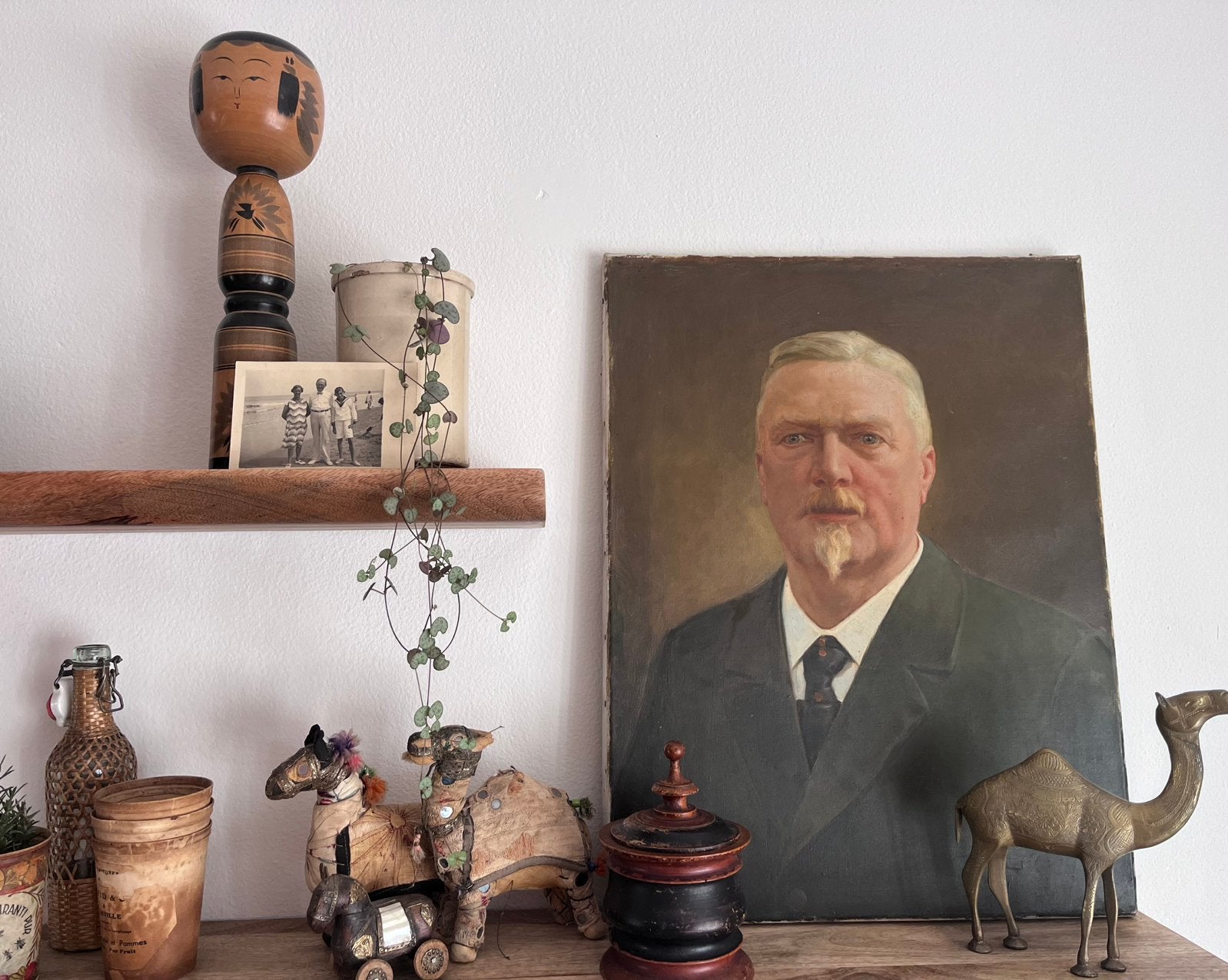 Prachtig portret van een meneer, Doek, Portret of Personen, Ophalen of Verzenden, Olieverf