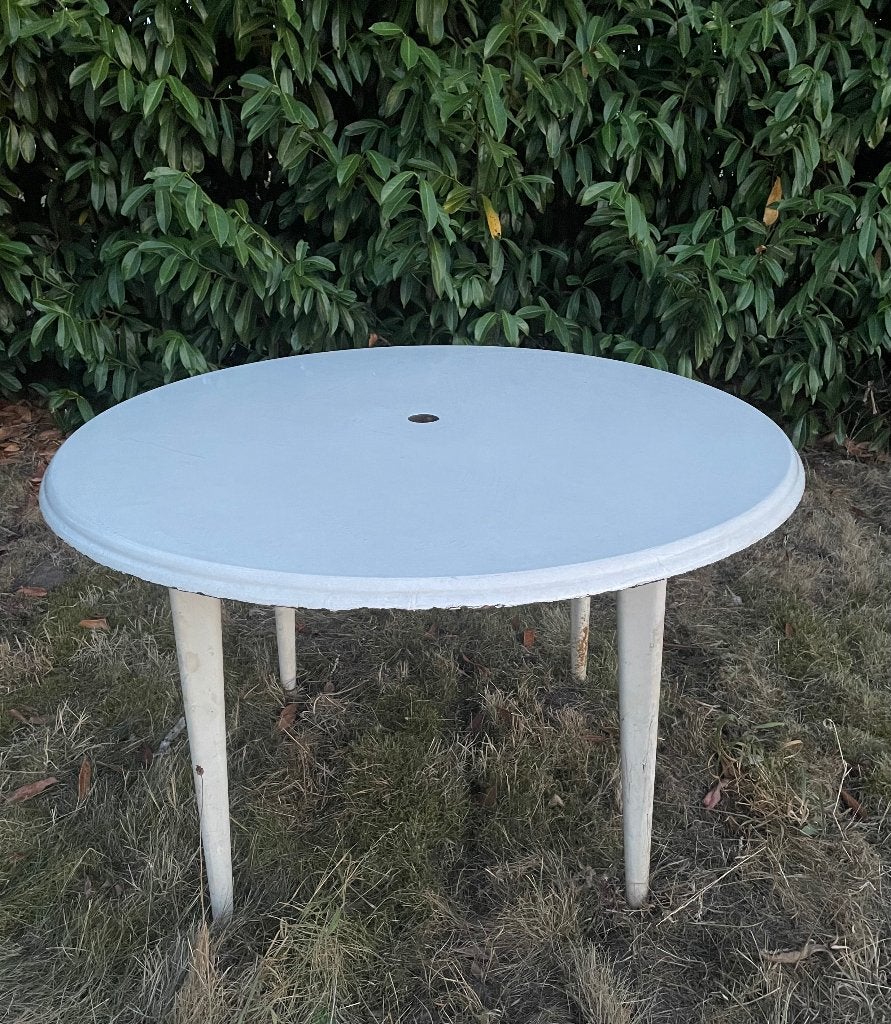 Tuintafel, Ophalen, Gebruikt, Rond, Overige materialen