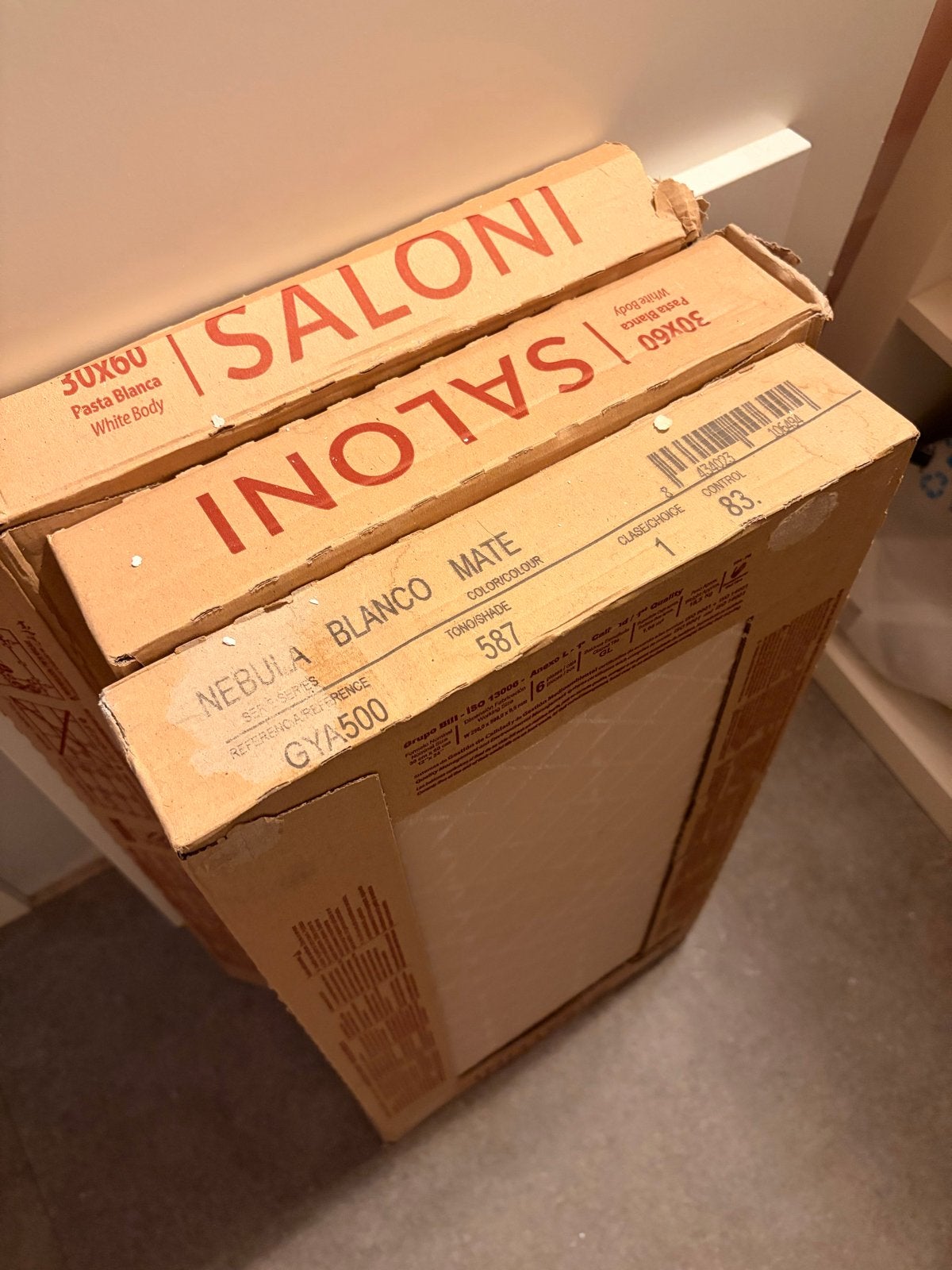 Saloni wandtegels wit mat 30x60 cm, Ophalen, 40 tot 60 cm, Nieuw, Minder dan 5 m²