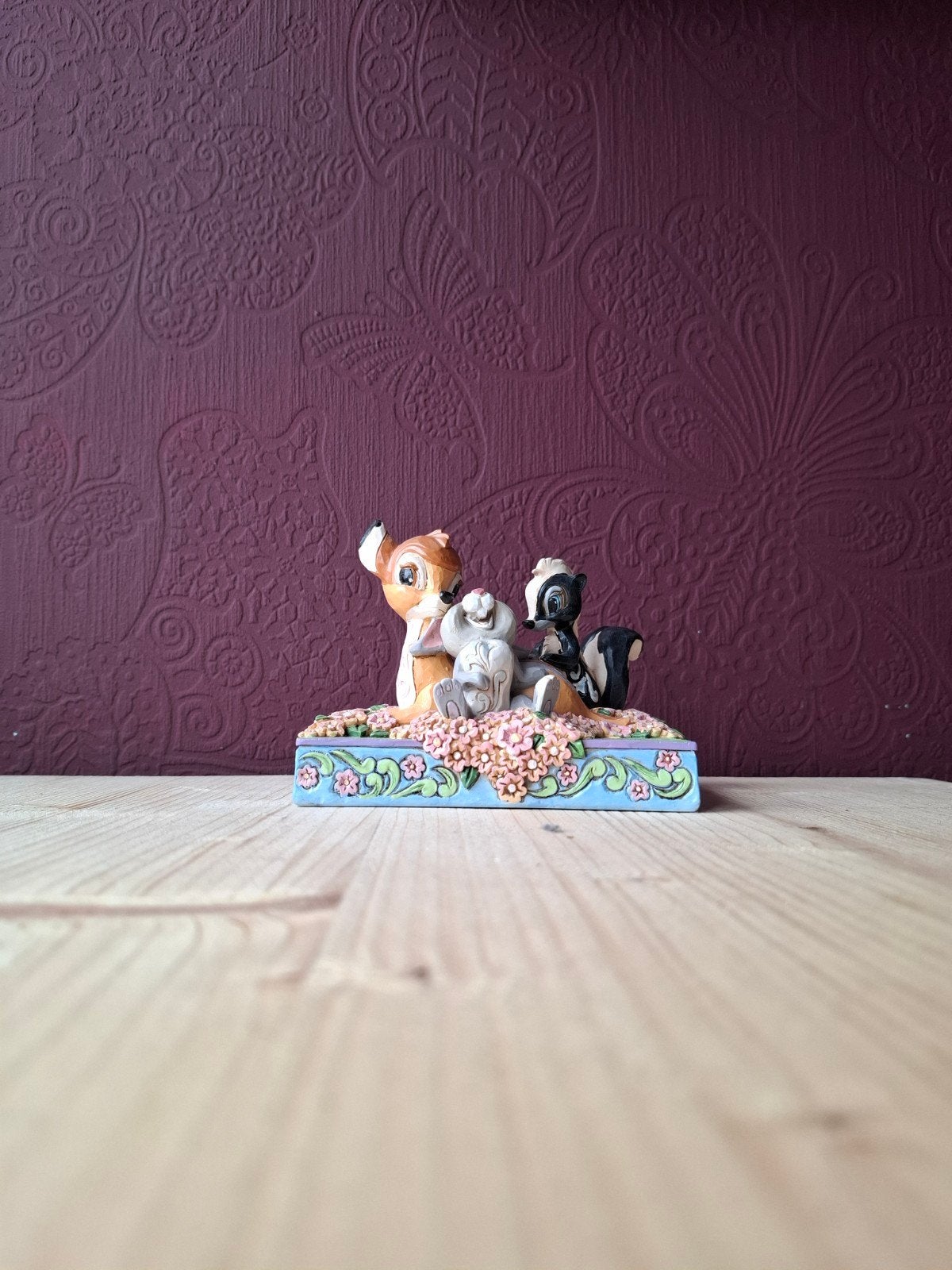 Jim Shore Disney Bambi, Stampertje en Bloempje beeldje, Ophalen, Bambi of Dumbo, Nieuw, Beeldje of Figuurtje