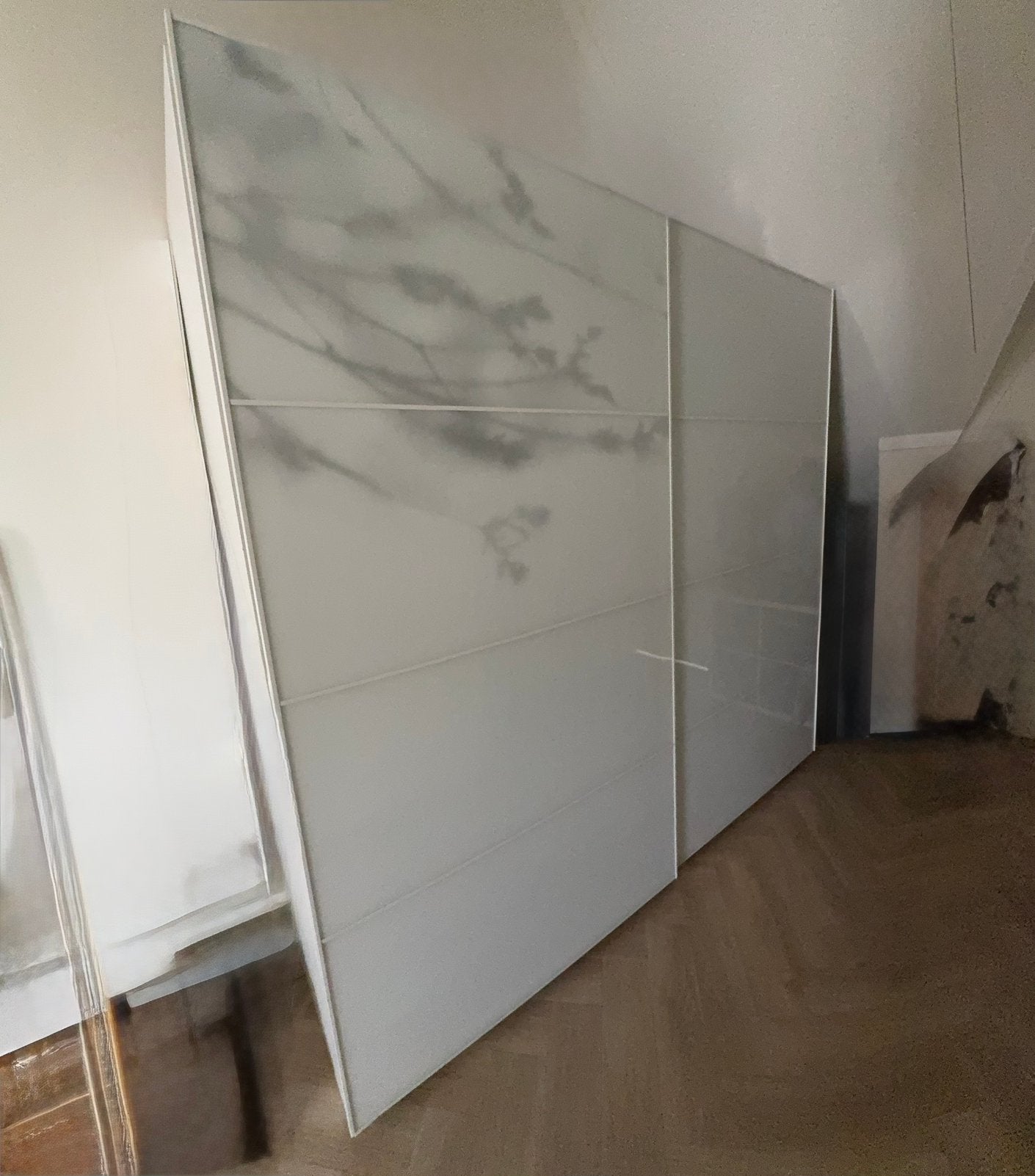 IKEA PAX TONNES schuifdeuren met boomtak-motief (250cm), Huis en Inrichting, Ophalen, Gebruikt, 200 cm of meer, 75 cm of meer