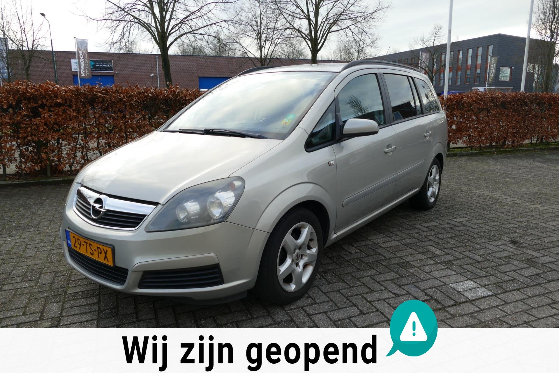 Opel Zafira 1.8 Enjoy apk 16-01-2027 Airco HANDEL OF EXPORT!, Auto's, Opel, Stof, Gebruikt, Zwart, 4 cilinders
