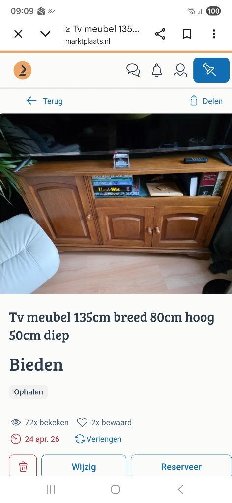 Dressior, Huis en Inrichting, Kasten | Televisiemeubels, Ophalen, 50 tot 100 cm, Minder dan 100 cm, Grenenhout