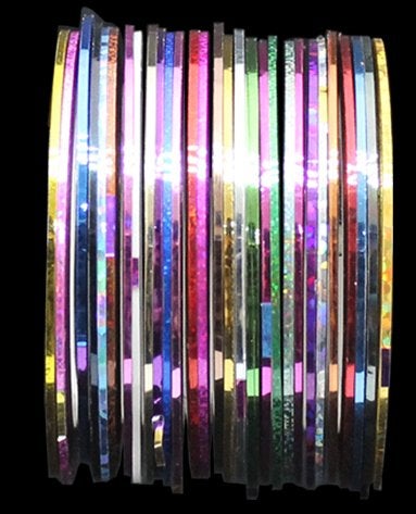 Set van 29 Nageltape / Nail Art Striper Tape Nagel Tape, Sieraden, Tassen en Uiterlijk, Uiterlijk | Cosmetica en Make-up, Verzenden