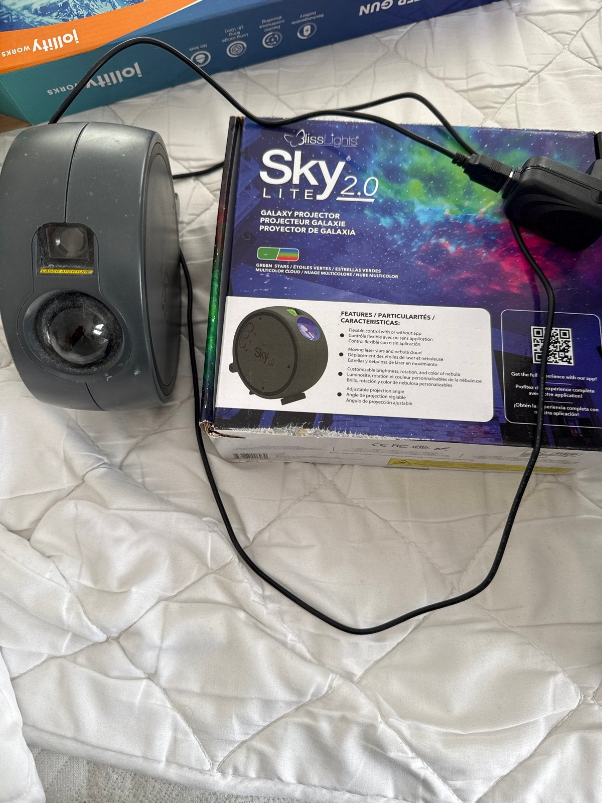 BlissLights Sky Lite 2.0 Galaxy Projector, Overige merken, Gebruikt, Met afstandsbediening, Zwart