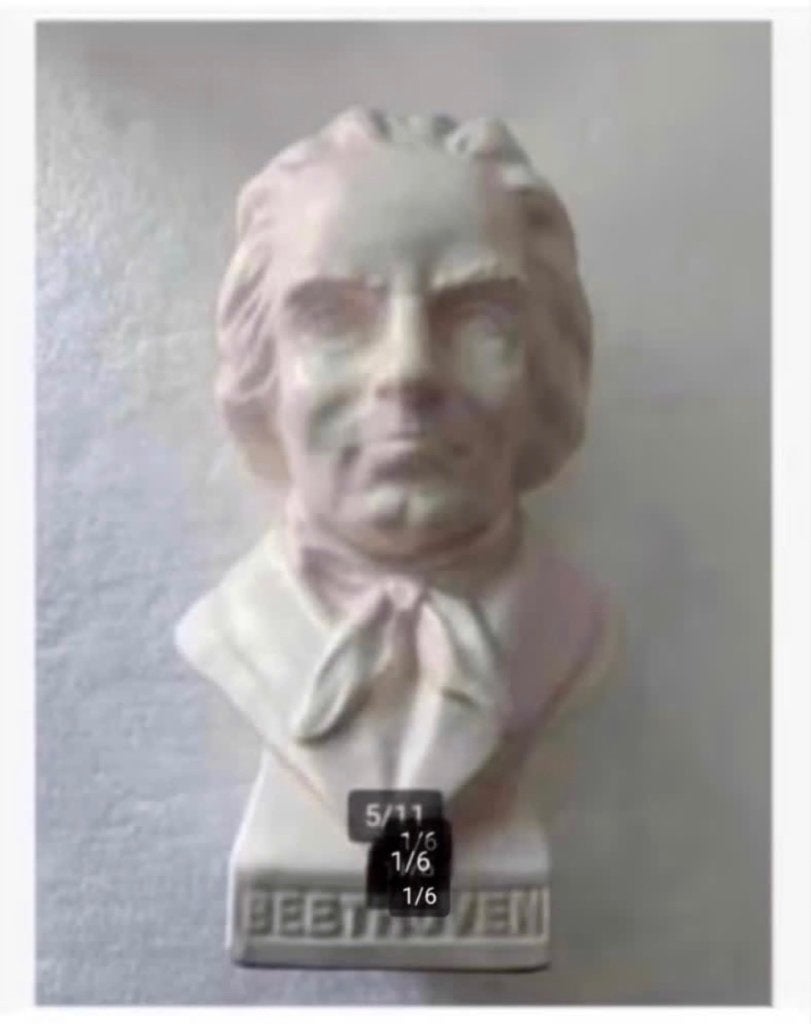 2 x beeld Beethoven, prijs per stuk, Ophalen of Verzenden