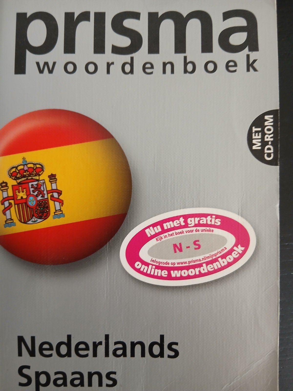 Prisma Nederlands-Spaans woordenboek met CD-ROM, Boeken, Ophalen of Verzenden, Zo goed als nieuw, Prisma, Non-fictie