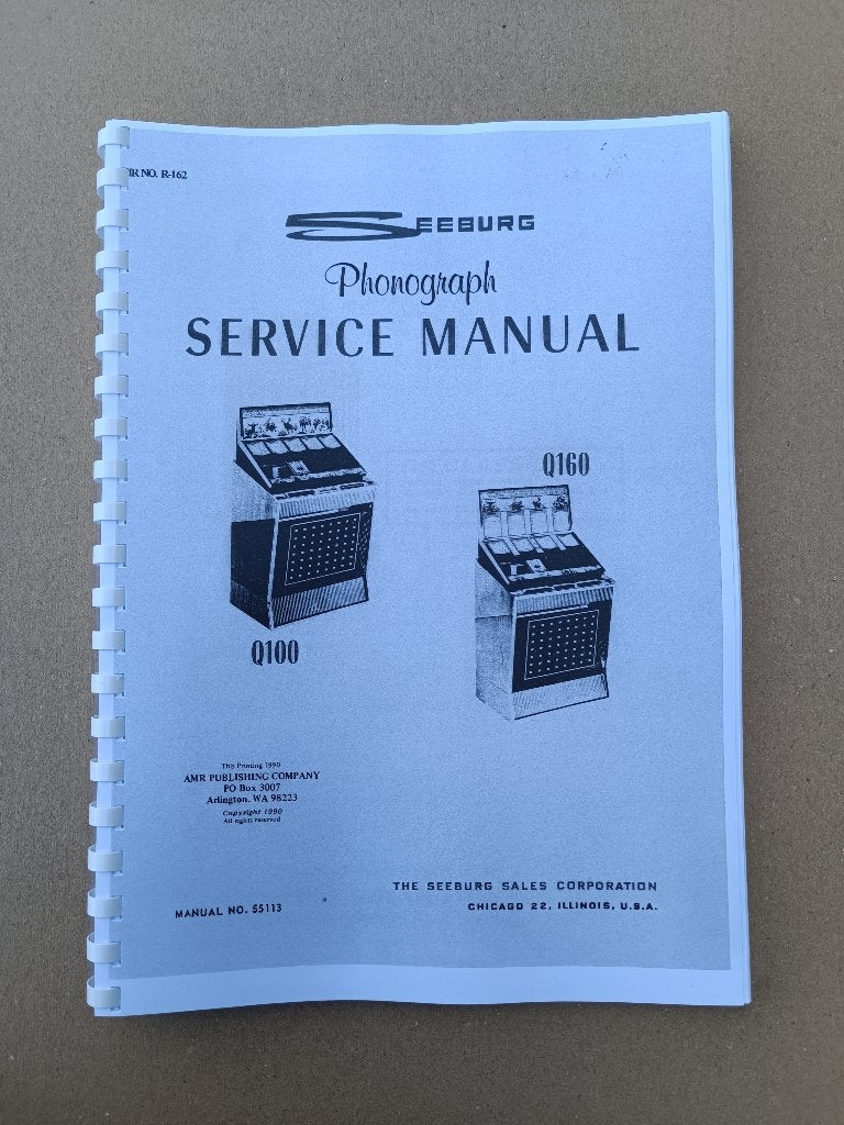 Service Manual: Seeburg Q100/160 (1960) jukebox nieuw !!, Ophalen of Verzenden, Nieuw, 1950 tot 1960, Seeburg
