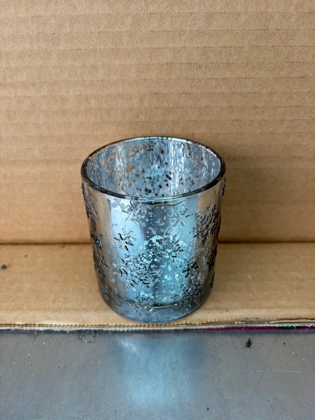 Waxinelichtjht glaasjes zilver, Ophalen, Nieuw