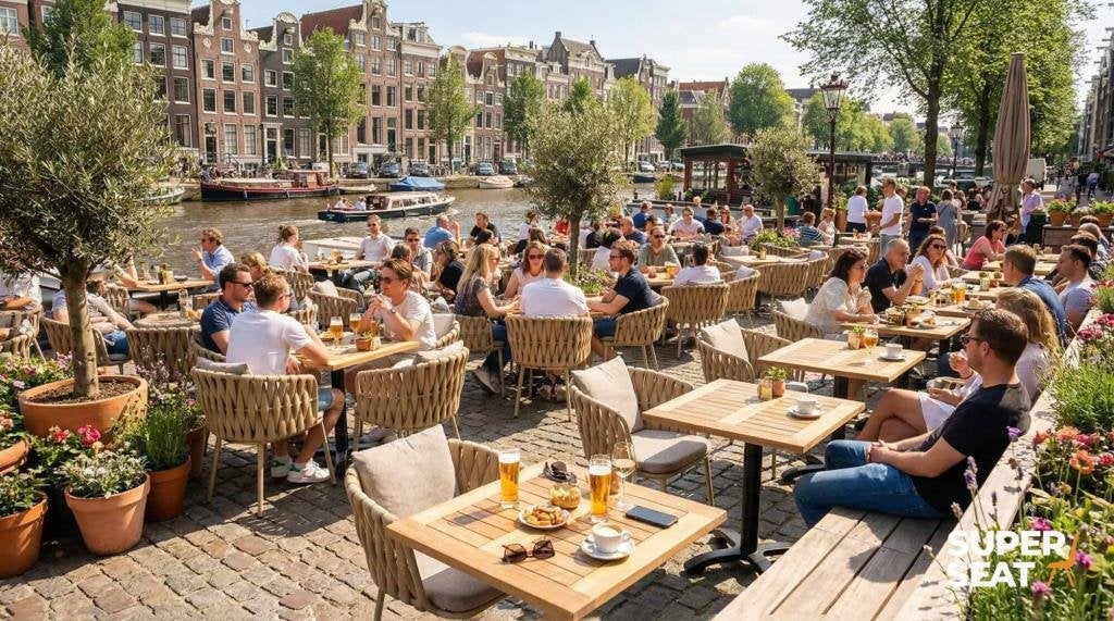 Terrastafels sets, Horeca terrasmeubilair terrasstoeen  754, Ophalen, Nieuw, Minder dan 100 cm