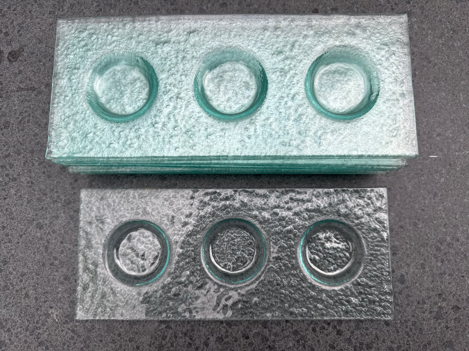 Glazen borden - 10 stuks, Huis en Inrichting, Ophalen, Bord(en), Overige stijlen, Glas