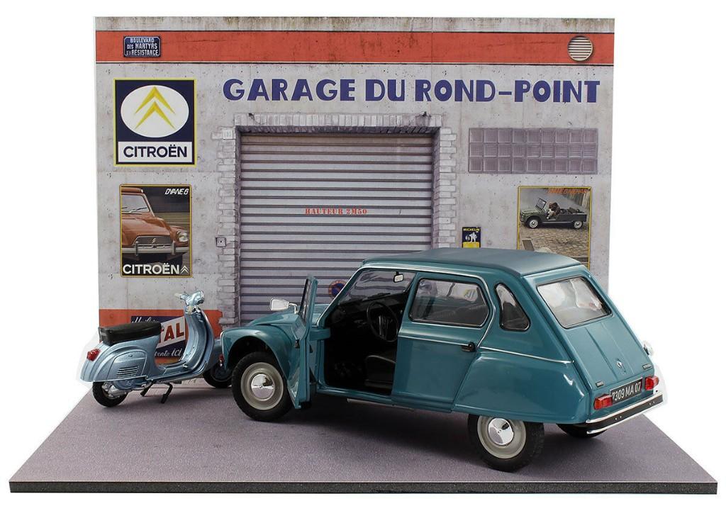 Citroen Renault diorama achtergrond display - gaspump Shell, Ophalen of Verzenden, Nieuw, Auto, Overige merken