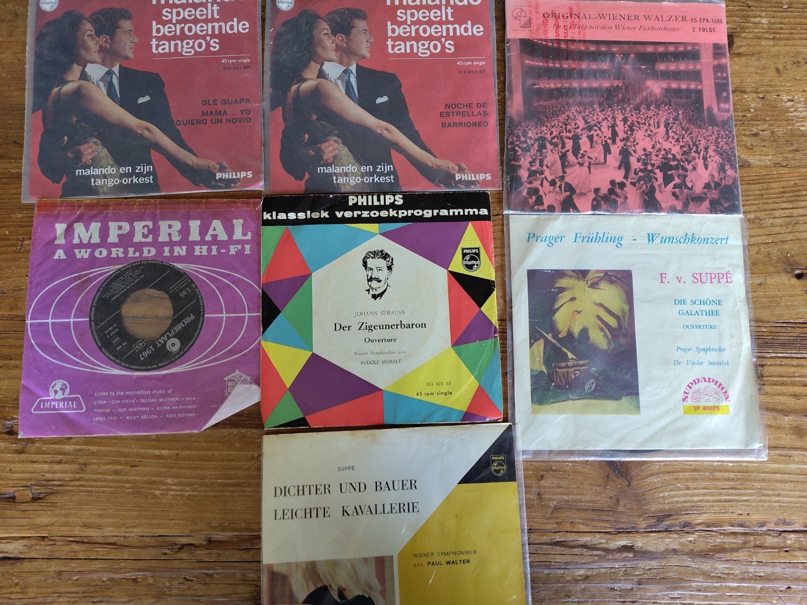 7 singels orkestmuziek, Gebruikt, Overige formaten, Ophalen of Verzenden, Overige typen