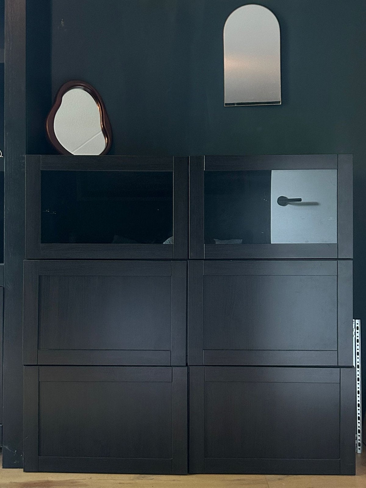 IKEA Brimnes TV-meubel/dressoir zwart/donkerbruin, Huis en Inrichting, Kasten | Televisiemeubels, Ophalen, Gebruikt, 100 tot 150 cm