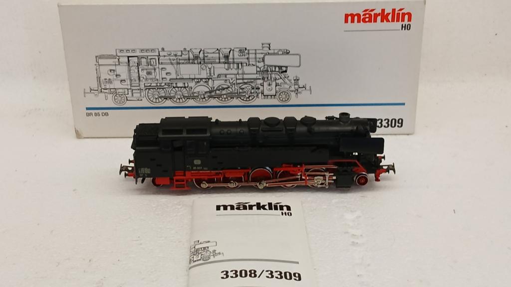 Marklin H0 - 3309 - Stoomlocomotief BR 85 van de DB., Wisselstroom, Gebruikt, Locomotief, Ophalen of Verzenden