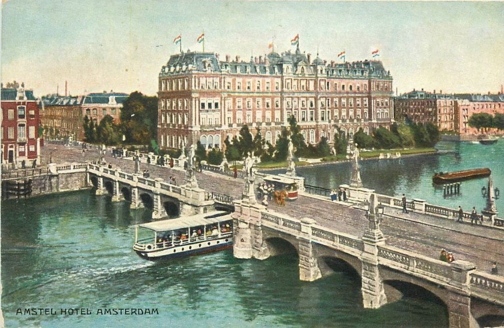 378-378-009 Amsterdam Amstel Hotel, Verzamelen, Ophalen of Verzenden, Voor 1920, Noord-Holland
