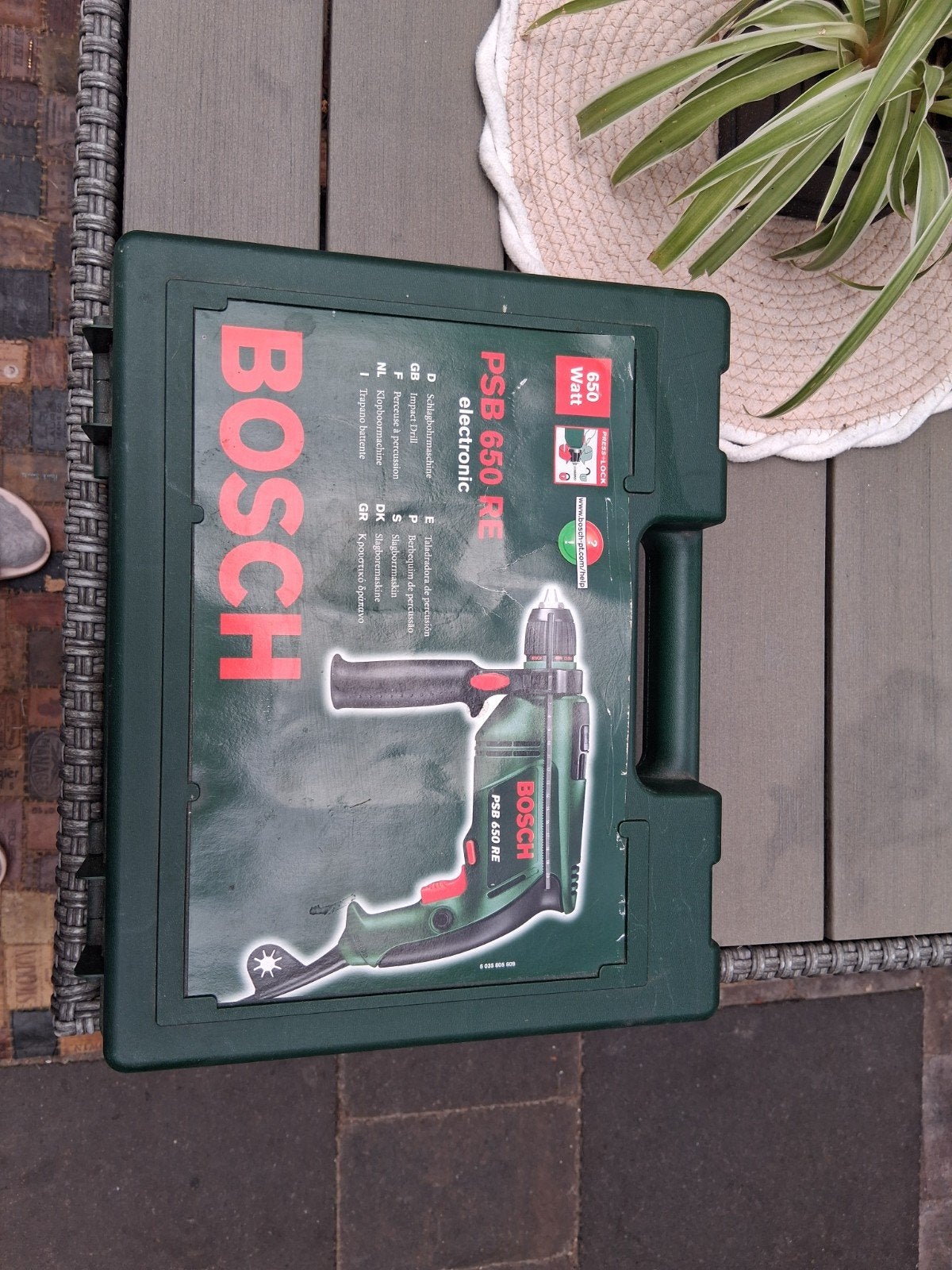Bosch PSB 650 RE Klopboormachine met koffer, Variabele snelheid, Ophalen, Boormachine, Gebruikt