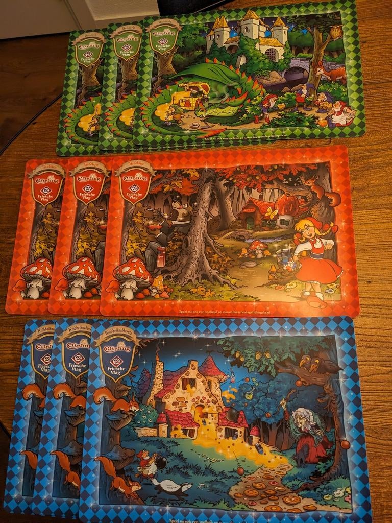 Efteling placemats van Friesche Vlag, Ophalen of Verzenden, Nieuw, Gebruiksvoorwerp