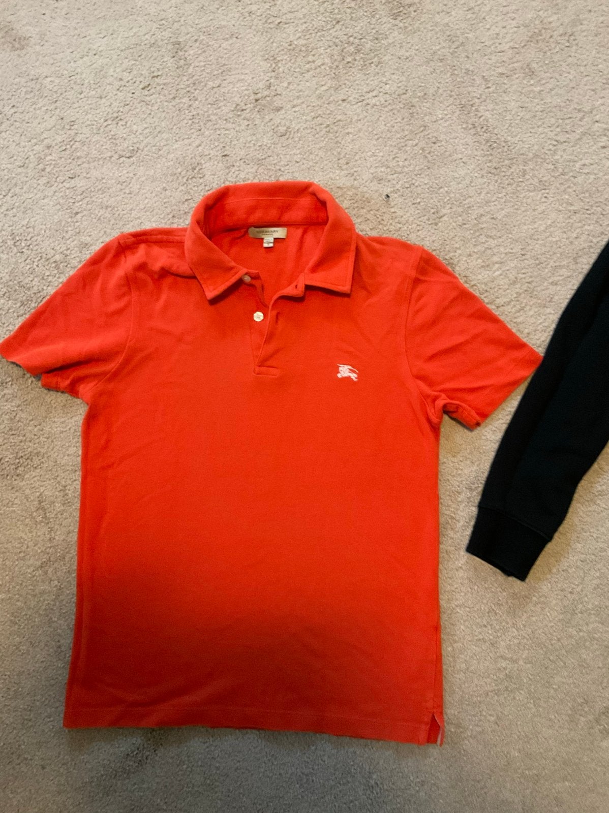 Burberry London Polo Shirt - Maat S - Oranje, Ophalen of Verzenden, Zo goed als nieuw