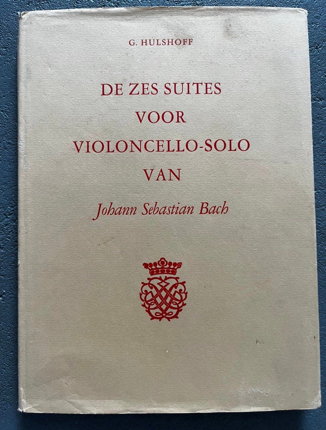 Hulshoff Bach Zes cello suites solo bladmuziek studie, Ophalen, Gebruikt, Klassiek, Artiest of Componist