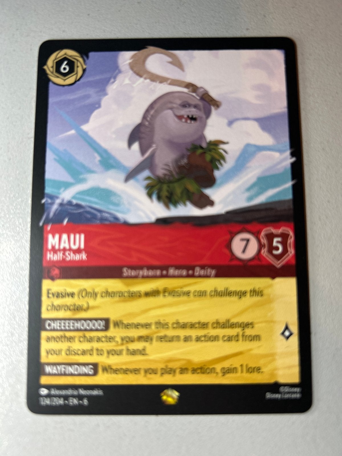 Maui Half-Shark Disney Lorcana TCG Kaart, Ophalen of Verzenden, Zo goed als nieuw, Losse kaart