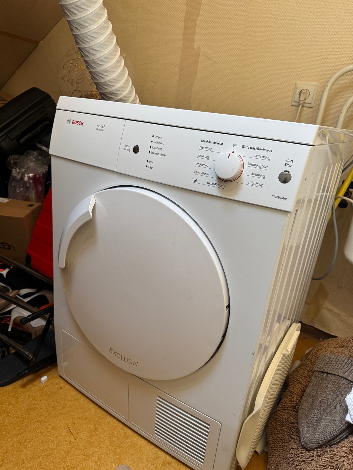 Bosch Maxx 7 Exclusiv Luchtafvoer Wasdroger, 6 tot 8 kg, Gebruikt, Luchtafvoer, Ophalen of Verzenden