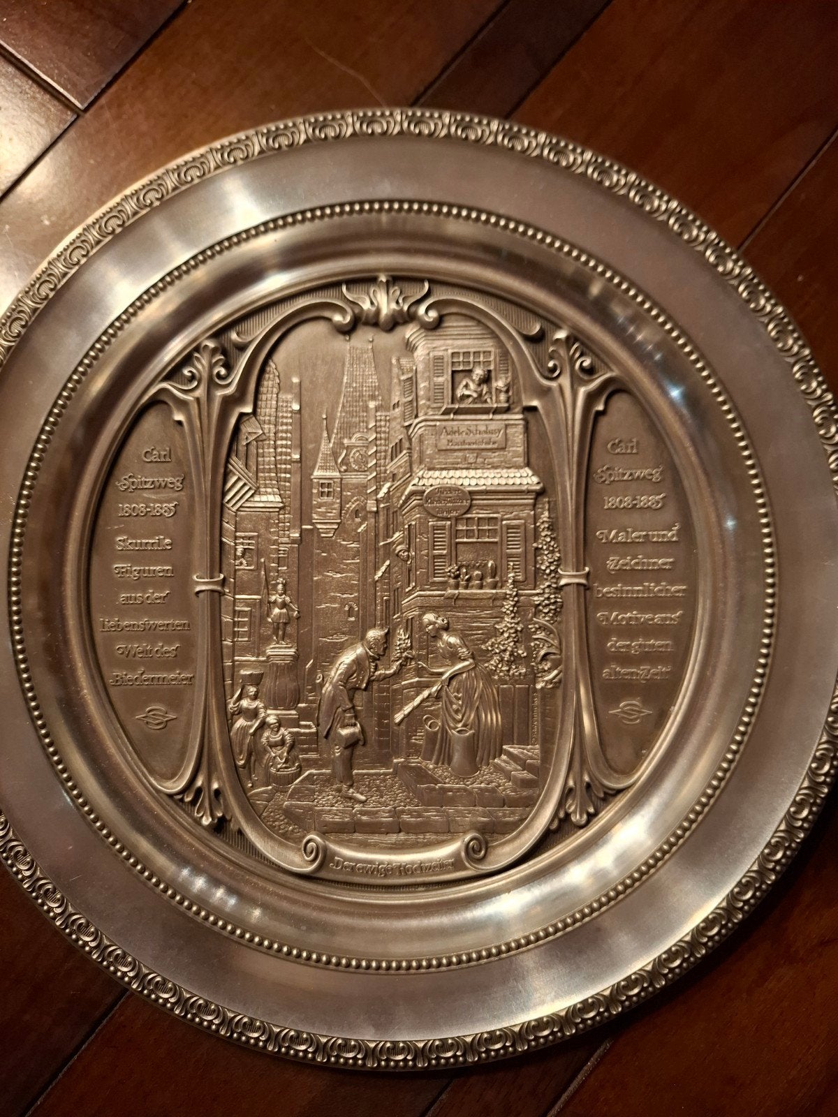 tinnen bord van WMF, Carl Spitsweg, Ophalen of Verzenden