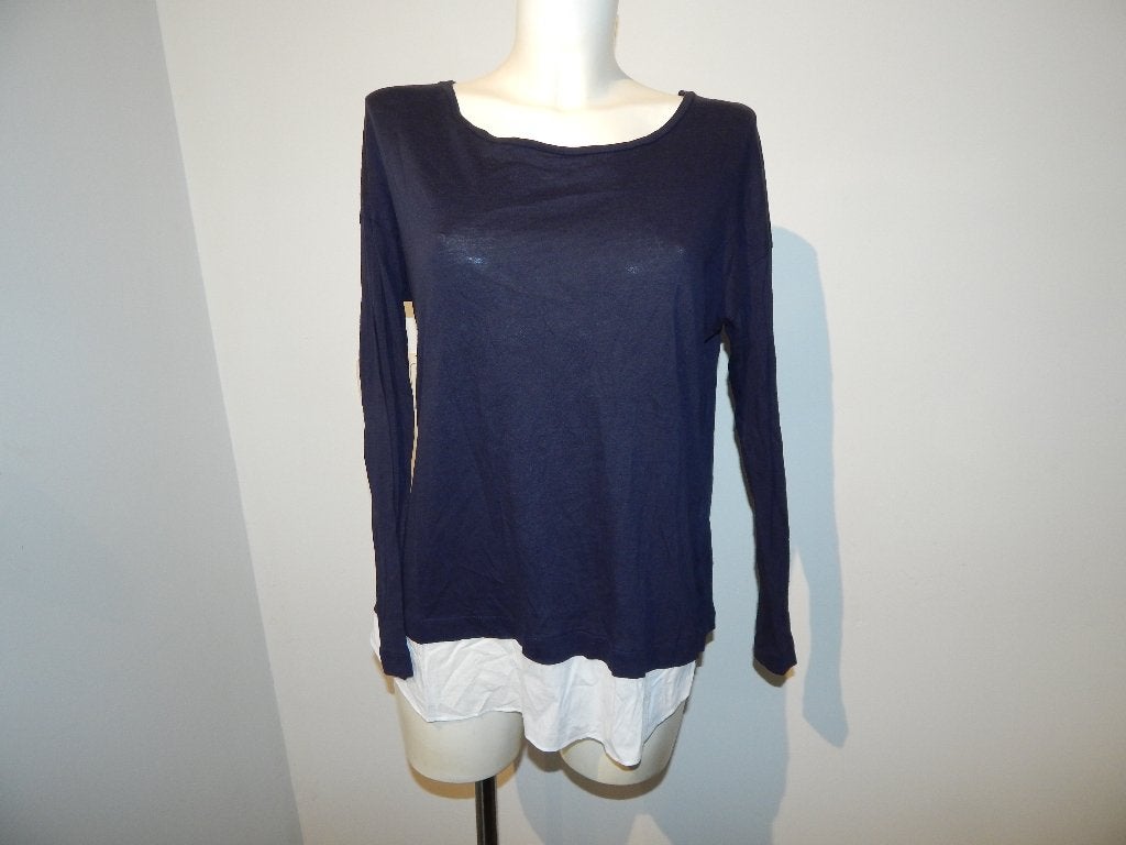 Pauw Amsterdam truitje blouse look katoen zijde cashmere M, Maat 38/40 (M), Pauw, Zo goed als nieuw, Lange mouw
