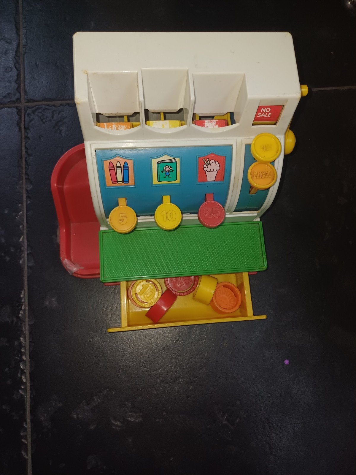 GRATIS fisherprice kassa, Ophalen, Gebruikt, Speelset