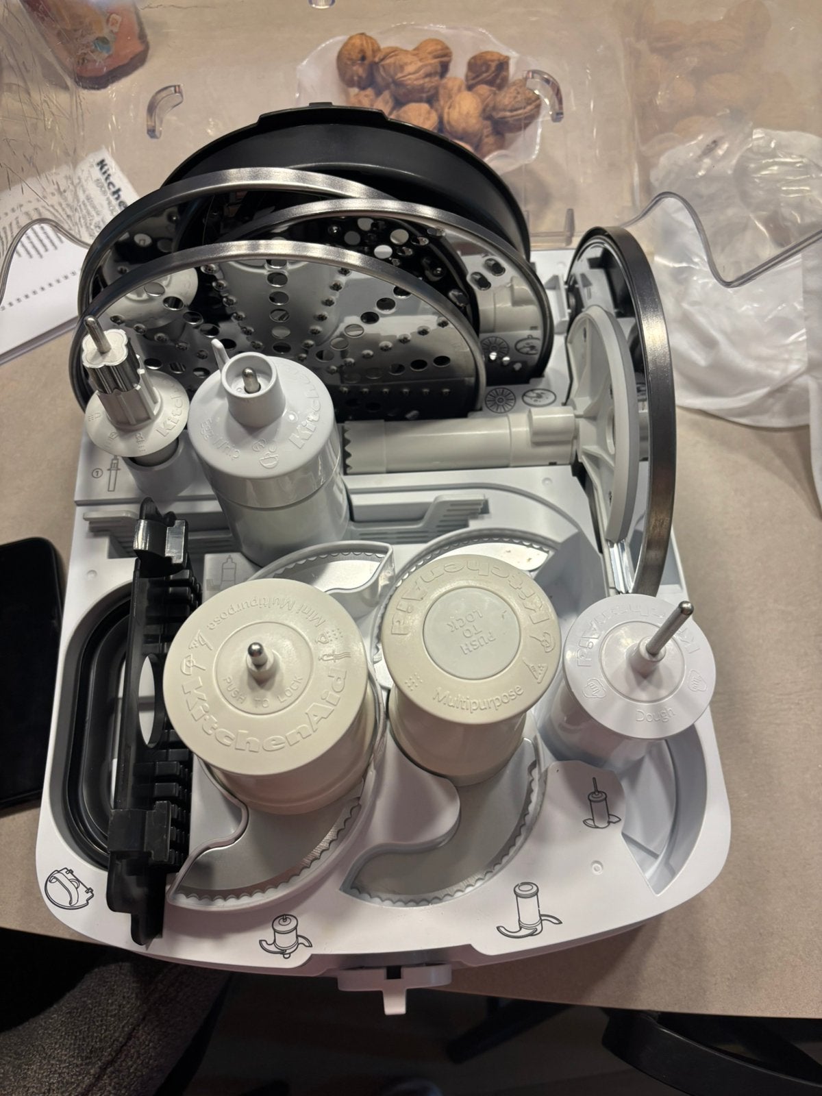 Kitchenaid accessoires Foodprocessor Artisian, Witgoed en Apparatuur, Keukenmixers, Ophalen, Zo goed als nieuw, 3 snelheden of meer