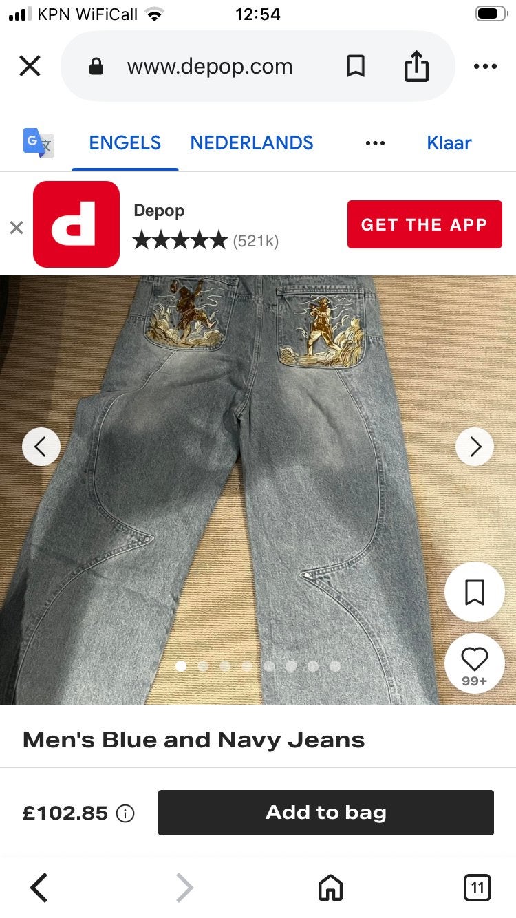 Vescartes Wild West Geborduurde Denim Jeans, Ophalen of Verzenden, Nieuw, Blauw, W32 (confectie 46) of kleiner