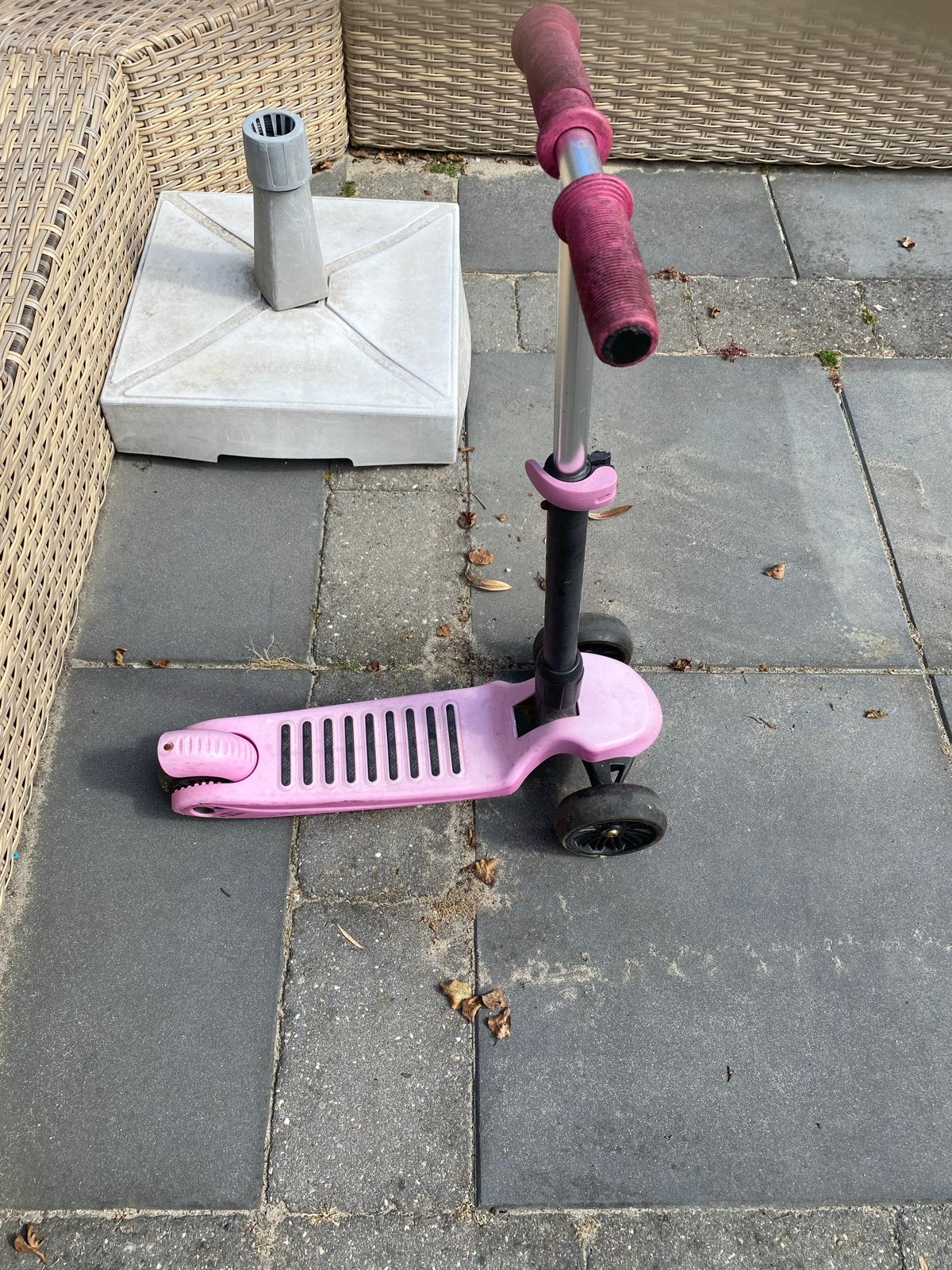 Roze kinderstep met LED wielen - Turbo Ride, Ophalen, Gebruikt, Gewone step