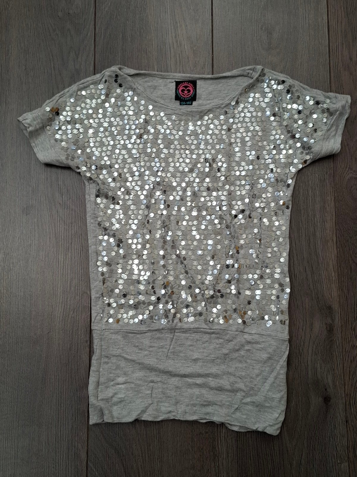Coolcat shirt maat 134-140 met pailletten, Ophalen of Verzenden, Coolcat, Meisje, Shirt of Longsleeve