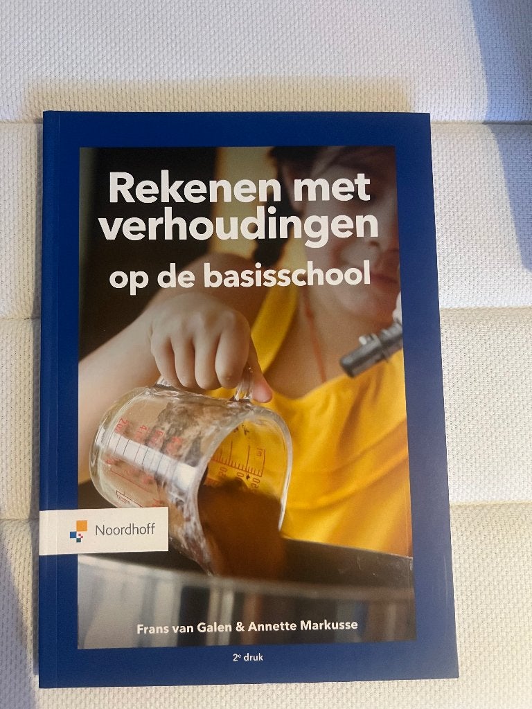 Rekenen met verhoudingen, Boeken, Overige vakken, Verzenden, Noordhoff, Zo goed als nieuw