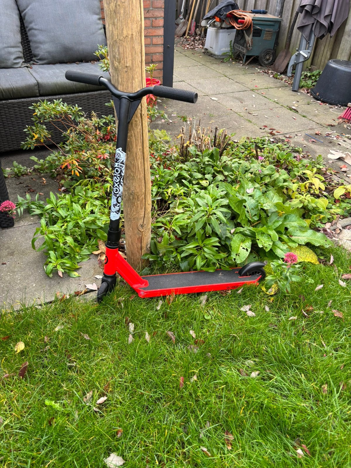 Stuntstep decathlon rood, Fietsen en Brommers, Steps, Ophalen, Zo goed als nieuw, Gewone step