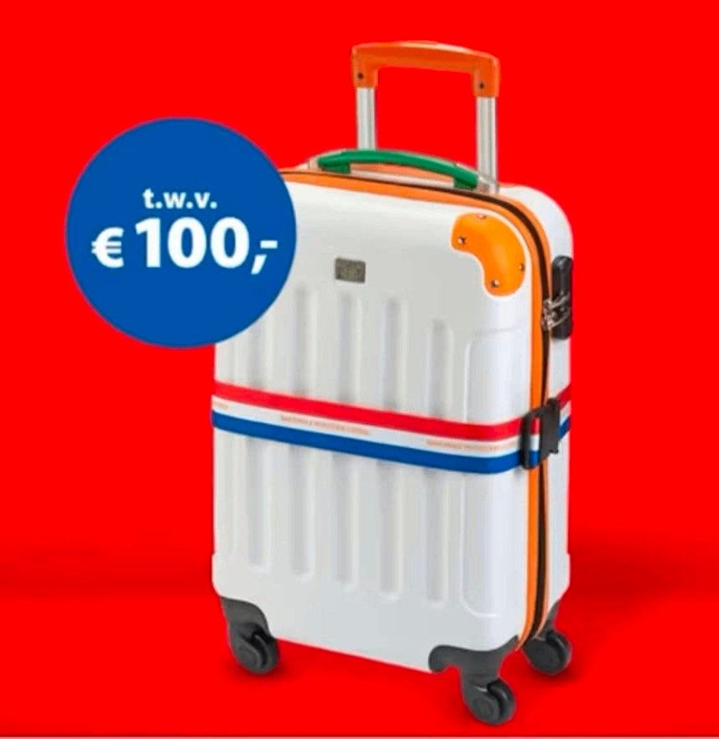 Postcode Loterij rolkoffer, Ophalen, 50 tot 60 cm, Hard kunststof, Nieuw