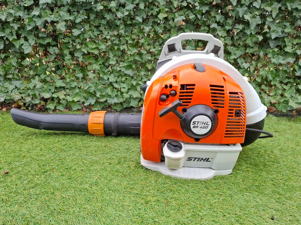 ✅️ Stihl br 450 bladblazer, Tuin en Terras, Bladblazers, Gebruikt, Ruggedragen, Ophalen of Verzenden, Stihl