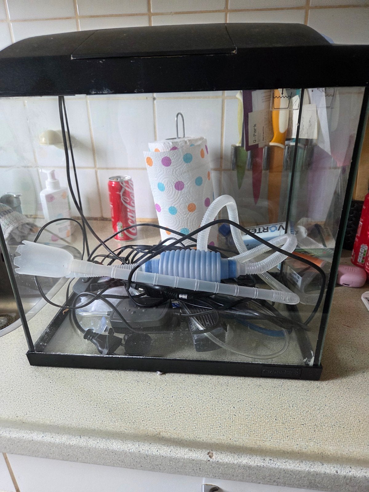 Aquarium 35 liter, Dieren en Toebehoren, Ophalen, Gebruikt, Inclusief deksel, Leeg aquarium
