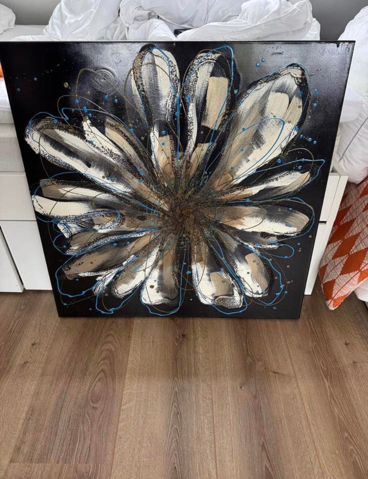 Modern schilderij 'Bloem' van Art@Home, Ophalen