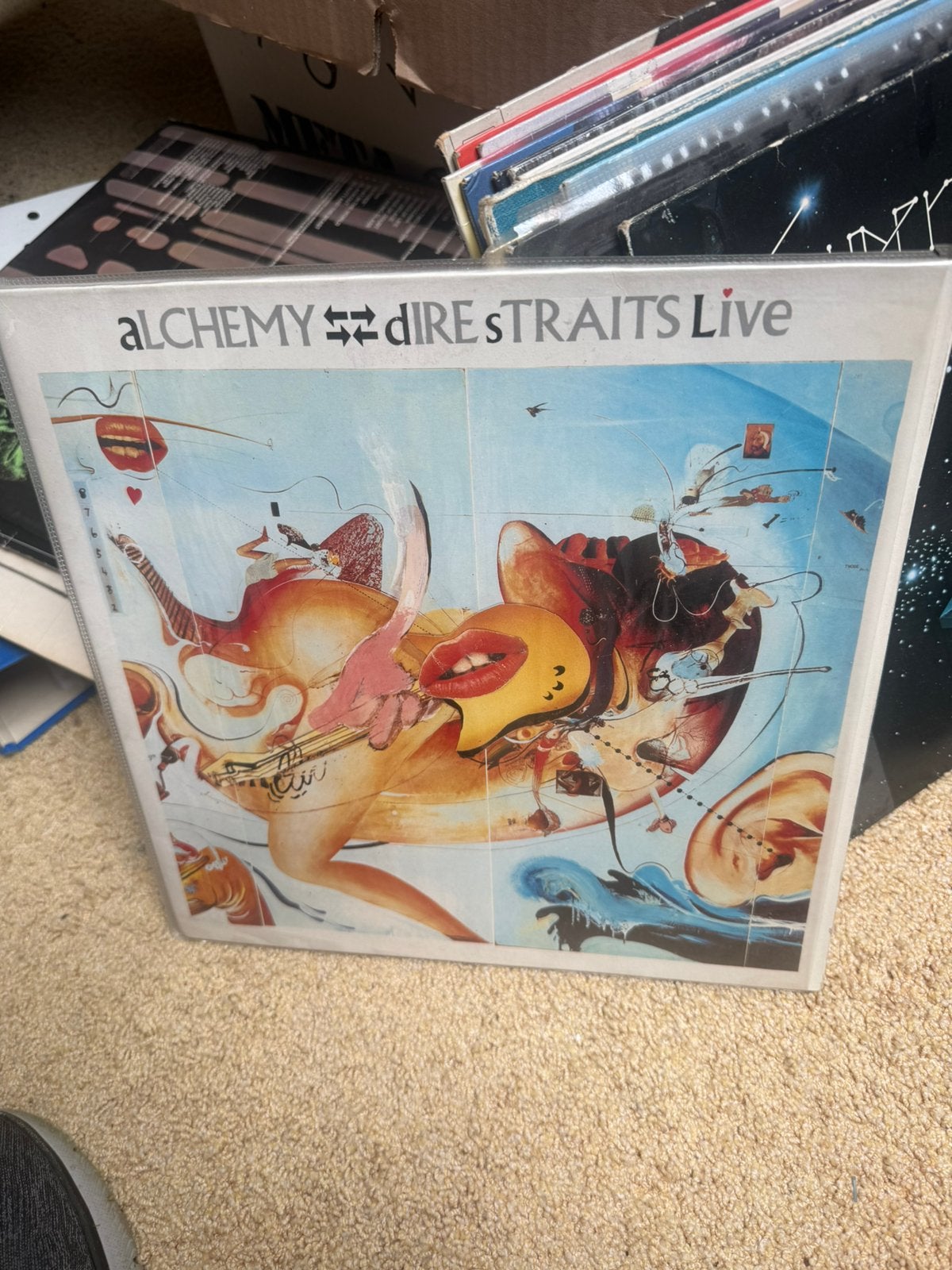 Dubbel lp direstraits, Ophalen, Zo goed als nieuw, Overige formaten, Poprock
