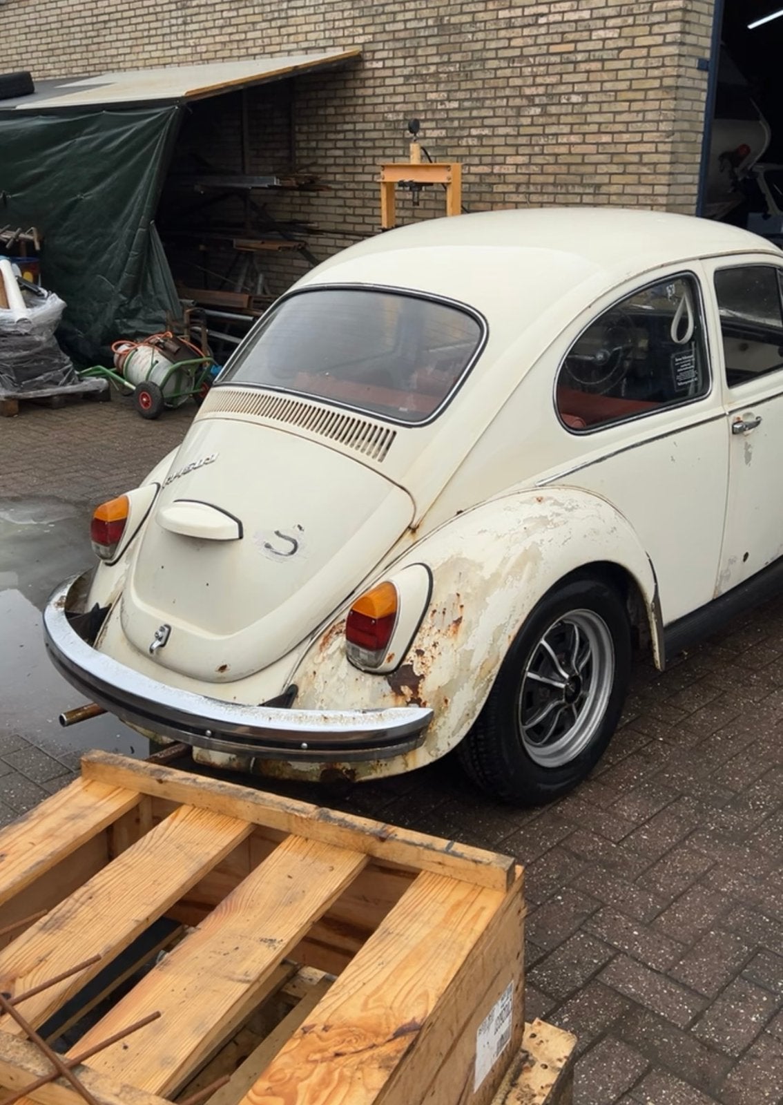 Volkswagen kever 1500cc 1968 Wit oldtimer, foto 4