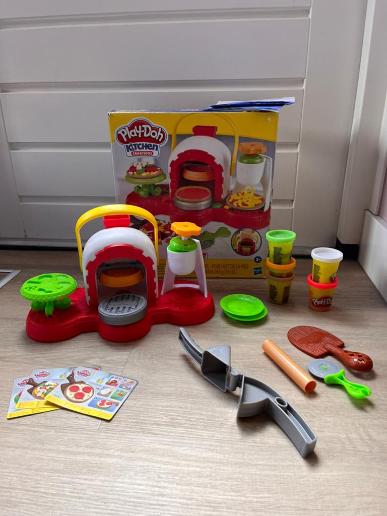 Play-Doh Kitchen Creations Pizza Speelset, Ophalen of Verzenden, Gebruikt, Knutselen