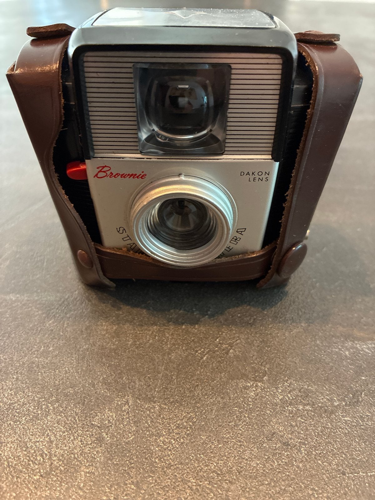 Vintage Kodak Brownie Starlet camera met lederen tas, Ophalen of Verzenden, Gebruikt, Compact, Kodak