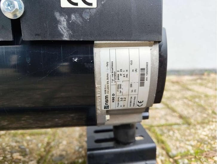 CONTIMAC GH 3501 SE Generator 230V met Honda GX200 motor, Doe-het-zelf en Verbouw, Aggregaten, Gebruikt, Benzine, Contimac GMT International B.V.